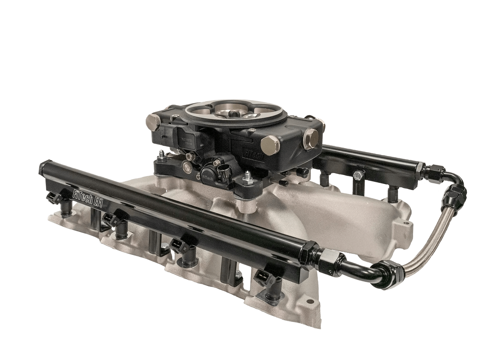 FiTech - Retro LS Port 750 HP EFI Matte Black System With LS1 Intake