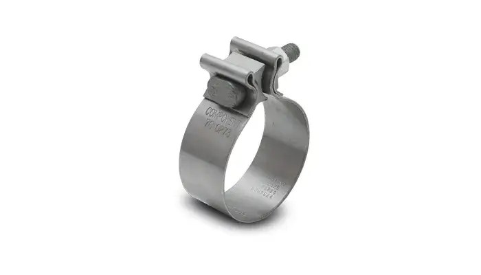 Stainless Steel Seal Clamp for 2.25" O.D. tubing (1.25" wide band)