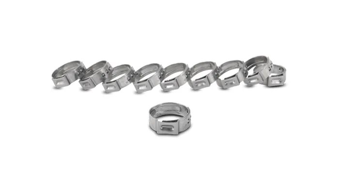 Stainless Steel Pinch Clamps: 20.3-23.5mm (Pack of 10)