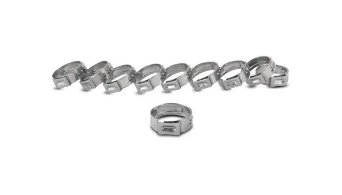 Stainless Steel Pinch Clamps: 25.4-28.6mm (Pack of 10)