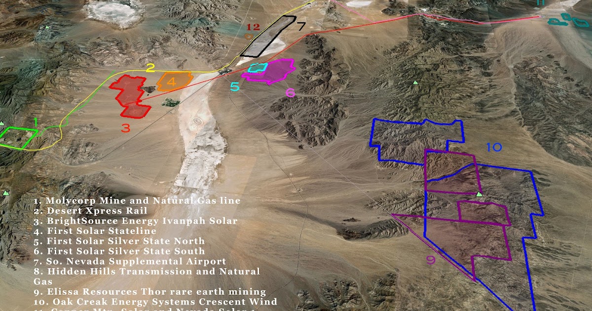 Mojave Desert Map Location Boundaries Travel Guide ICB Copy A 