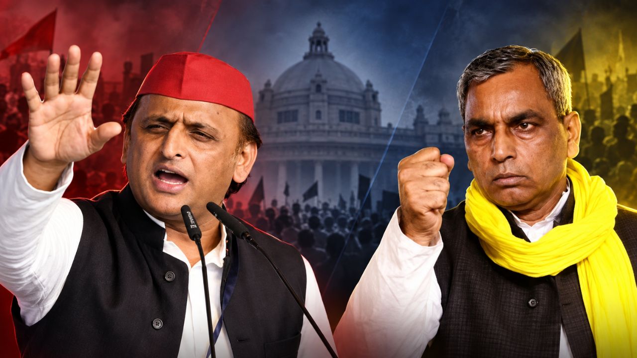 अखिलेश की ‘नीली वर्दी’ पर राजभर भड़के: ‘हमारी नकल, अनुशासन कहां से लाओगे?’ |पढ़िए – दलित राजनीति में नीले रंग  का यूनिफार्म!