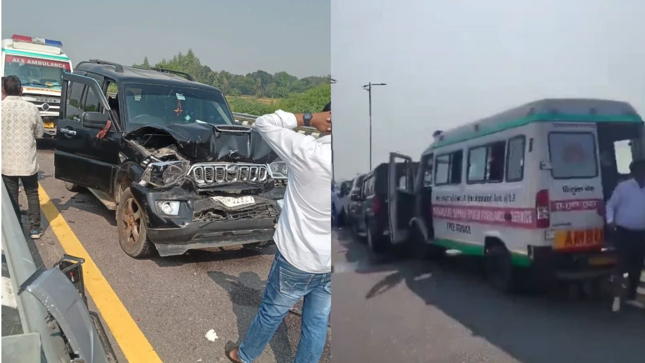 बड़ी खबर Rahul Gandhi Convoy Accident ! राहुल गांधी का काफिला दुर्घटनाग्रस्त, पूर्वांचल एक्सप्रेसवे पर 5 गाड़ियां और 1 एम्बुलेंस की टक्कर|कई घायल!