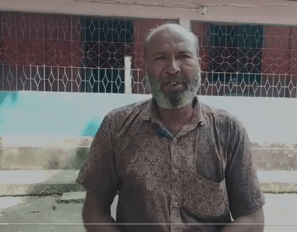 পূর্বধলার সাবেক ইউপি সদস্যের জমি দখলের অভিযোগ।