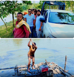 গোবিন্দগঞ্জে অবৈধ বালু উত্তোলন অভিযানে ৩টি শ্যালো মেশিন-পাইপ ও সরঞ্জাম ধ্বংস