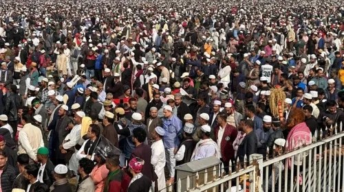 বেগম খালেদা জিয়ার জানাজায় শেখ হাসিনার বিচারের দাবিতে উত্তাল জনসমুদ্র