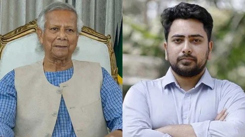 এনসিপির সাফল্যে নাহিদ ইসলামকে প্রধান উপদেষ্টার অভিনন্দন বার্তা
