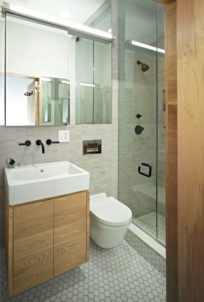 Du carton, du tissu et du papier. 43 idÃ©es d'amÃ©nagement pour une petite salle de bain