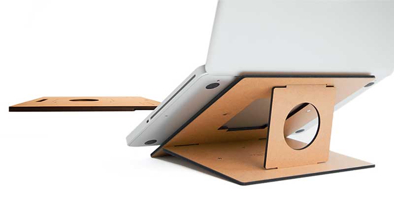 Vlad Butucariu Reveals Ultra Slim Wooden Laptop Stand Design Chronicle