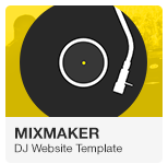 MixMaker - DJ Website Adobe Muse Template MixMaker - DJ Website Adobe Muse Template