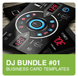 Premium Digital DJ Business Card PSD template Premium Digital DJ Business Card PSD template