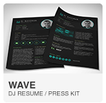 Wave DJ Resume Template Wave DJ Resume Template