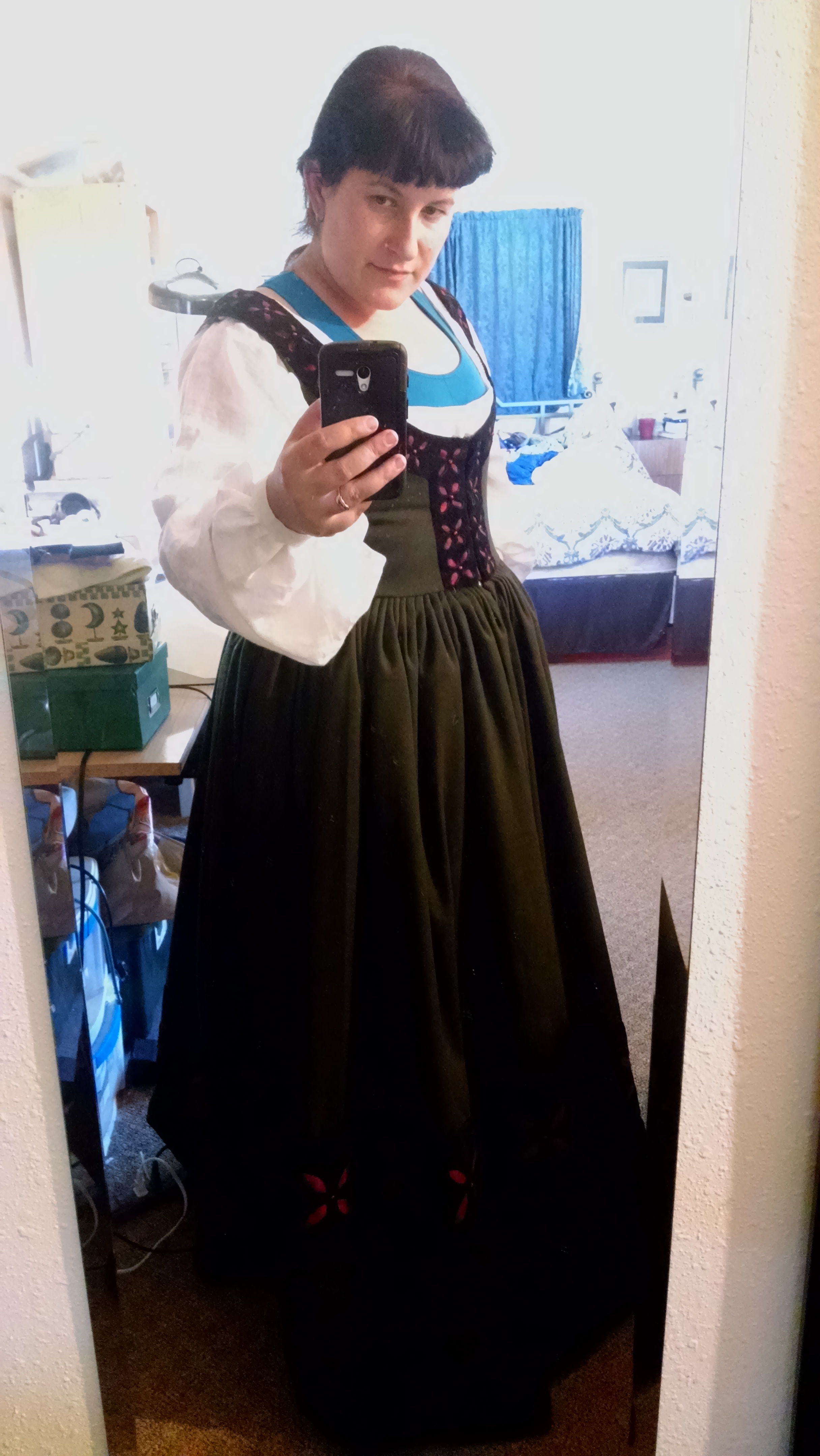 Skirt is attached!