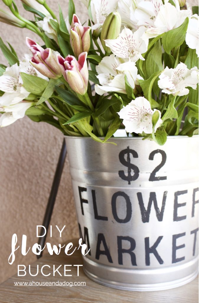DIY Flower Bucket Designed Simple