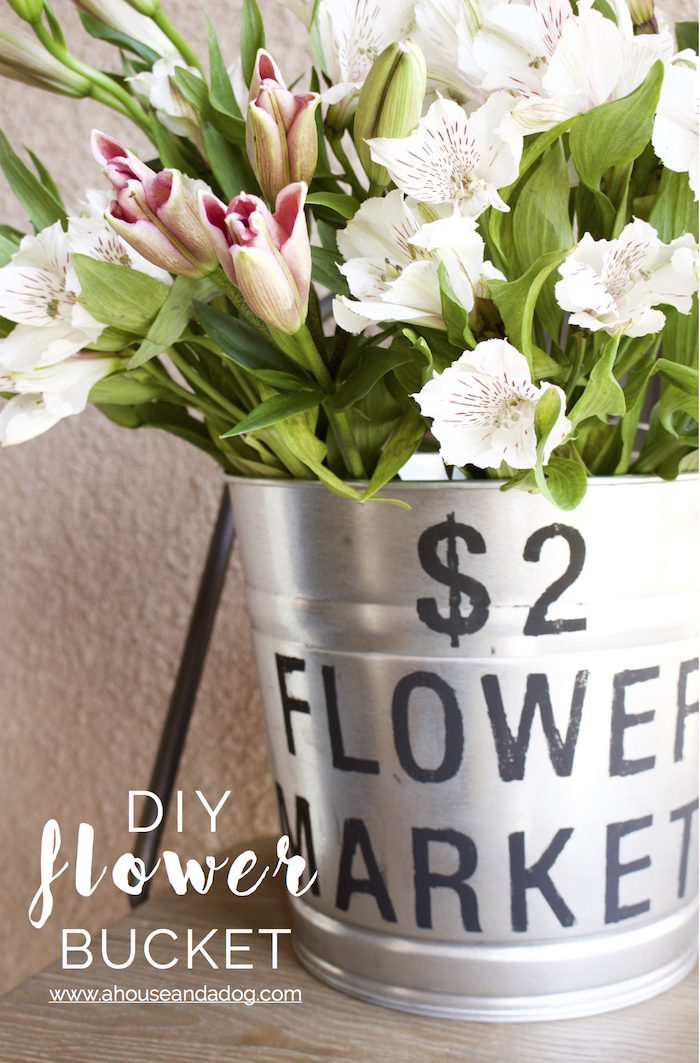 DIY Flower Bucket Designed Simple