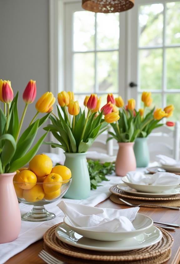 5 fresh spring kitchen table decor ideas