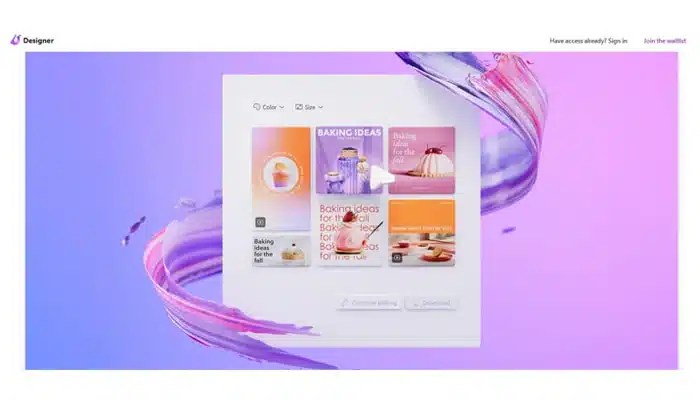  Cria designs a partir de prompts de texto