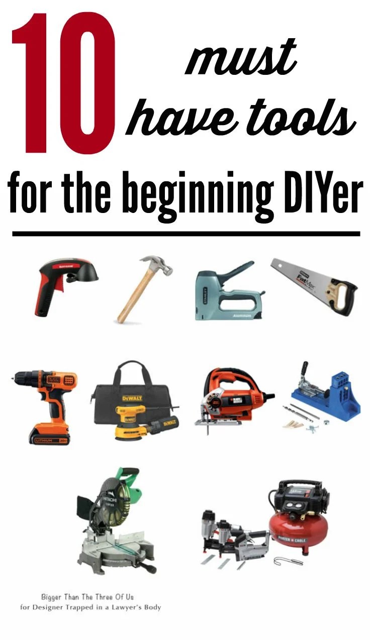 10 must have diy tools for a beginner