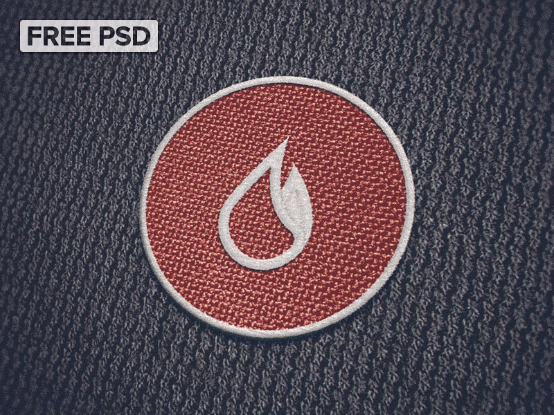Cloth Patch Mockup Freebie in PSD DesignHooks