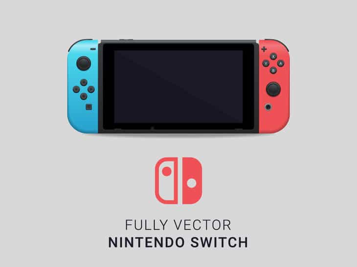Free Nintendo Switch Console Mockup in PSD DesignHooks