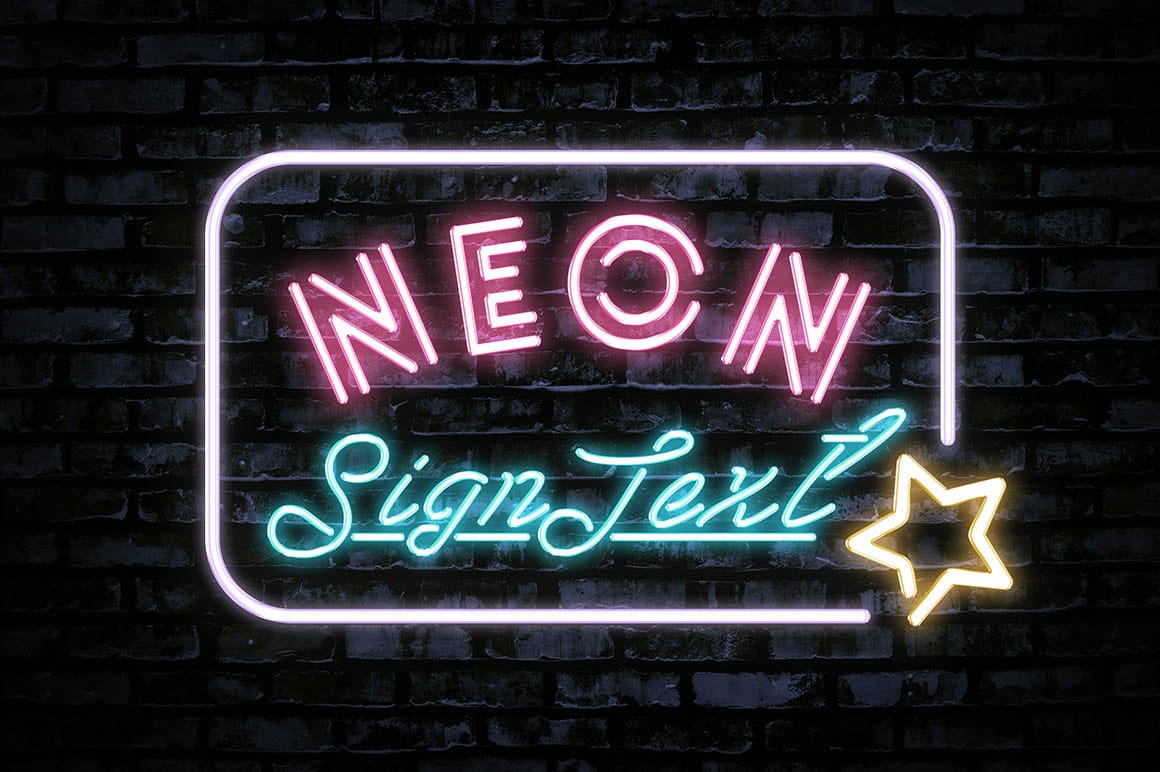 4000+ vectors, stock photos & psd files. Free Bright Neon Sign Text Effect Mockup In Psd Designhooks
