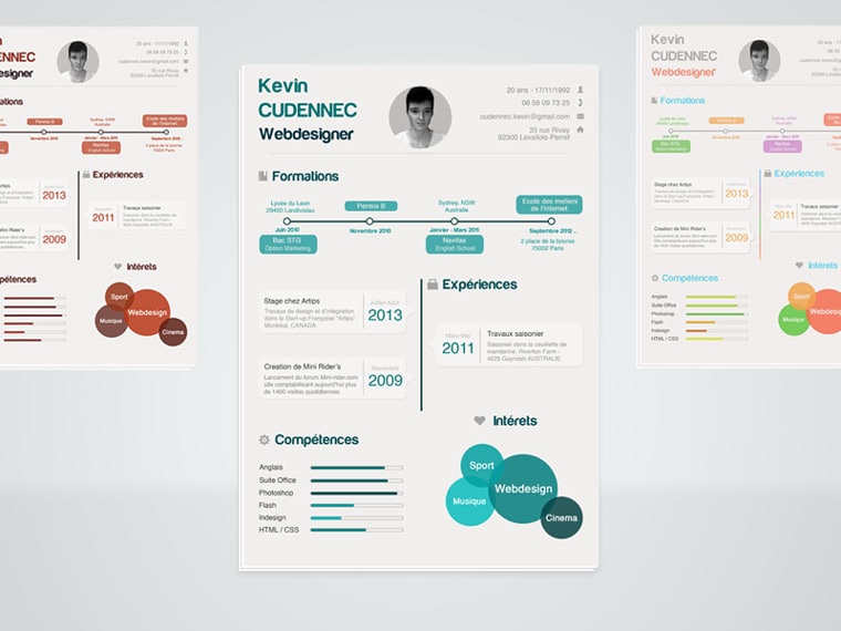 Six step process infographic template free psd file. Free Modern Infographic Style Resume Mockup In Psd Designhooks