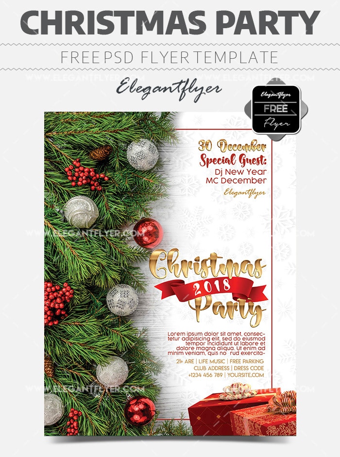 Christmas Flyer Psd Mockup For Free Designhooks