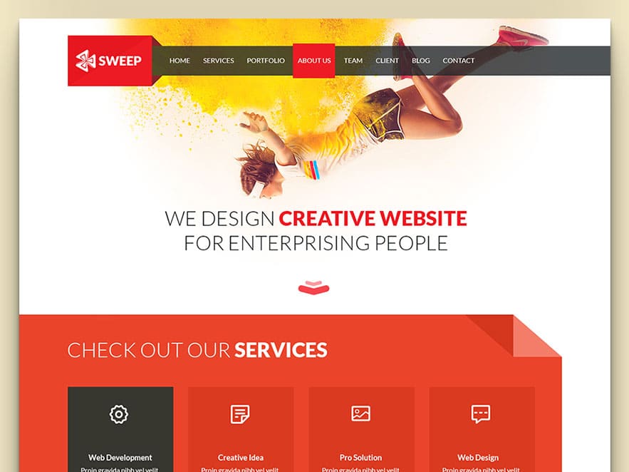 Sweep Free Business Website Template Download Designhooks
