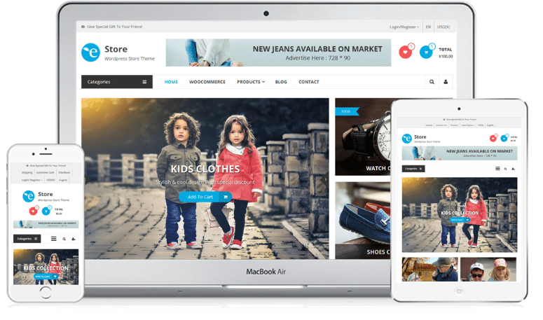 To ensure percentage with the present day version over wordpress. eStore - eCommerce/WooCommerce WordPress Theme - DesignHooks