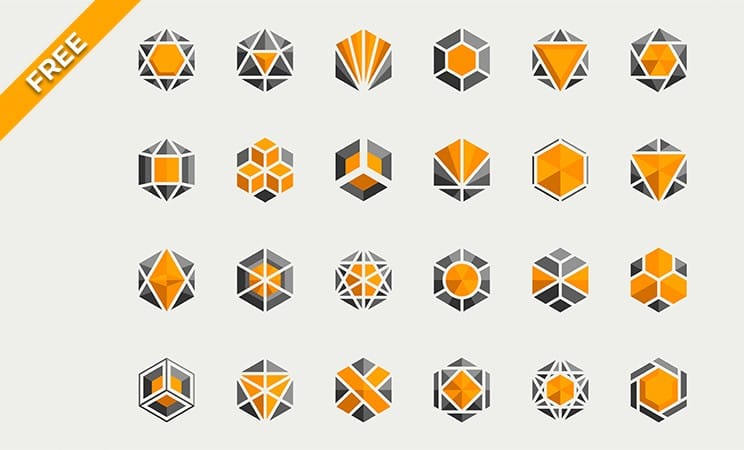 Abstract Logo Design Collection Icon Set