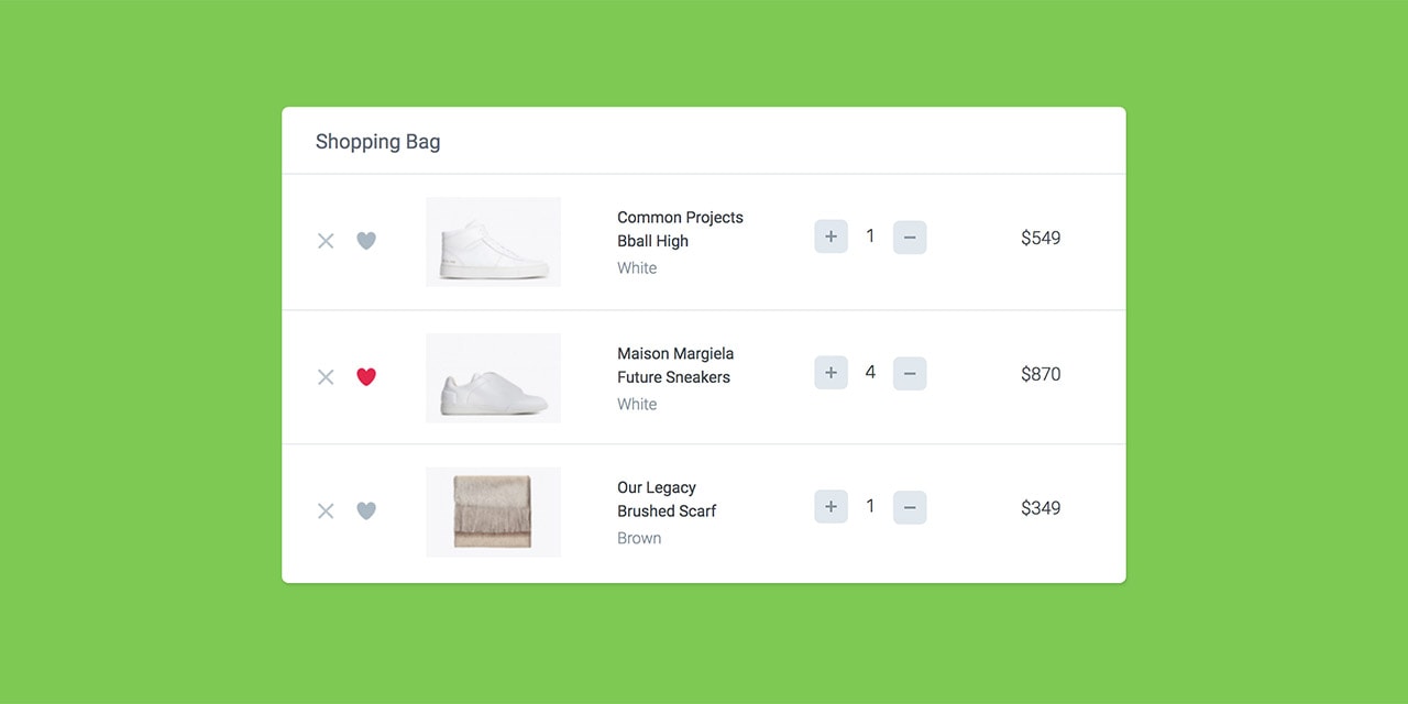 How To Create A Shopping Cart Ui Using Css Javascript Designmodo