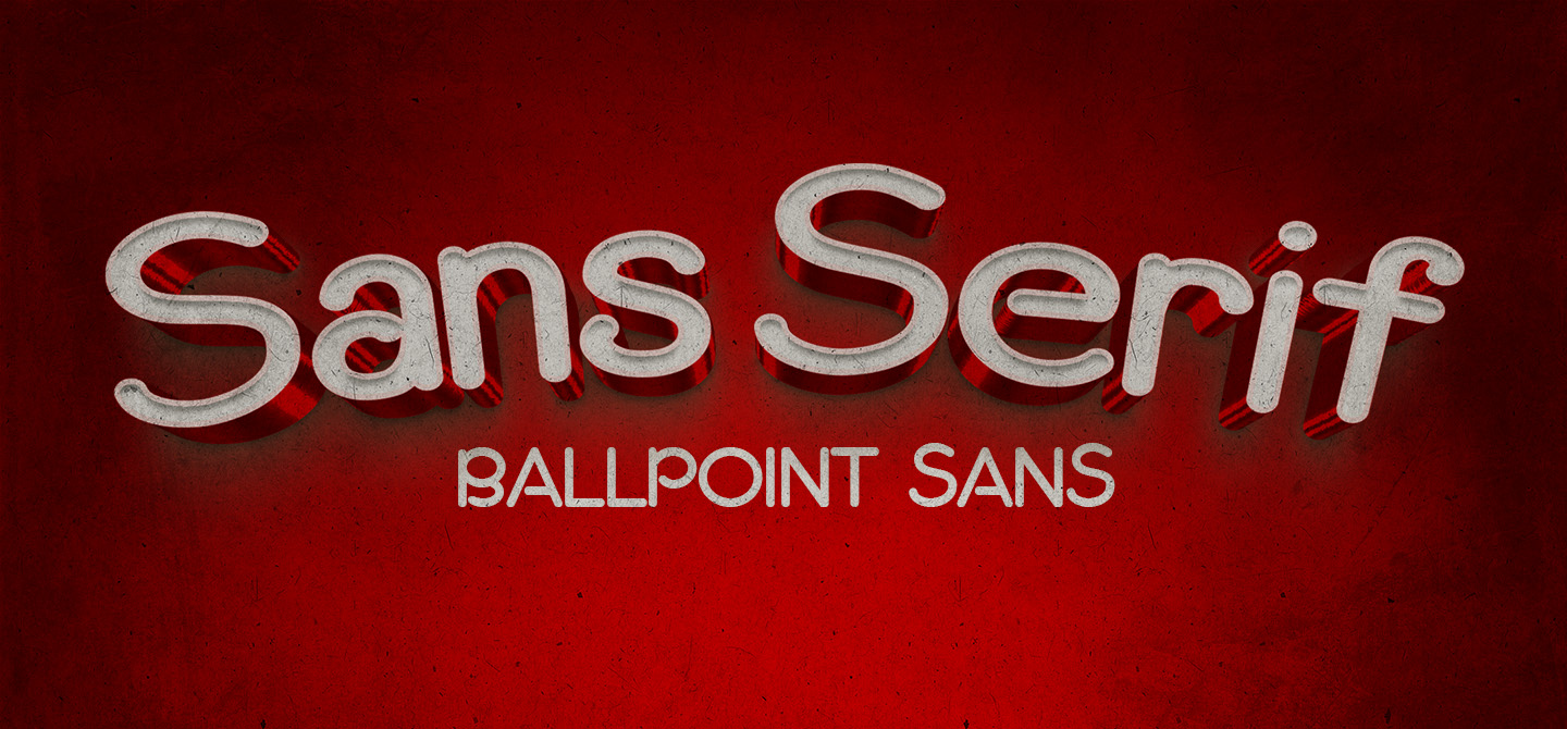 Ballpoint Sans