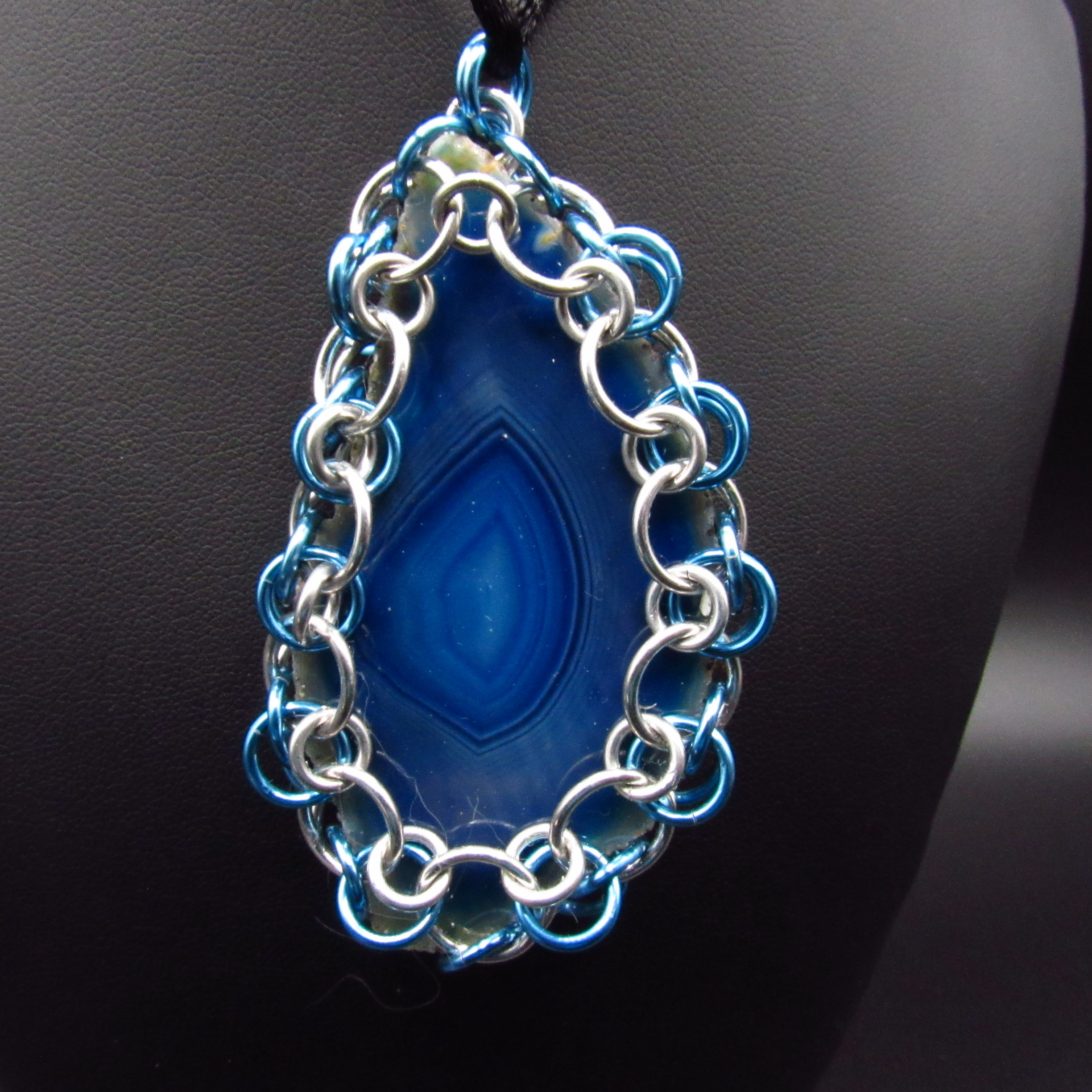 [Item #1178] Stone Wrap blue stone