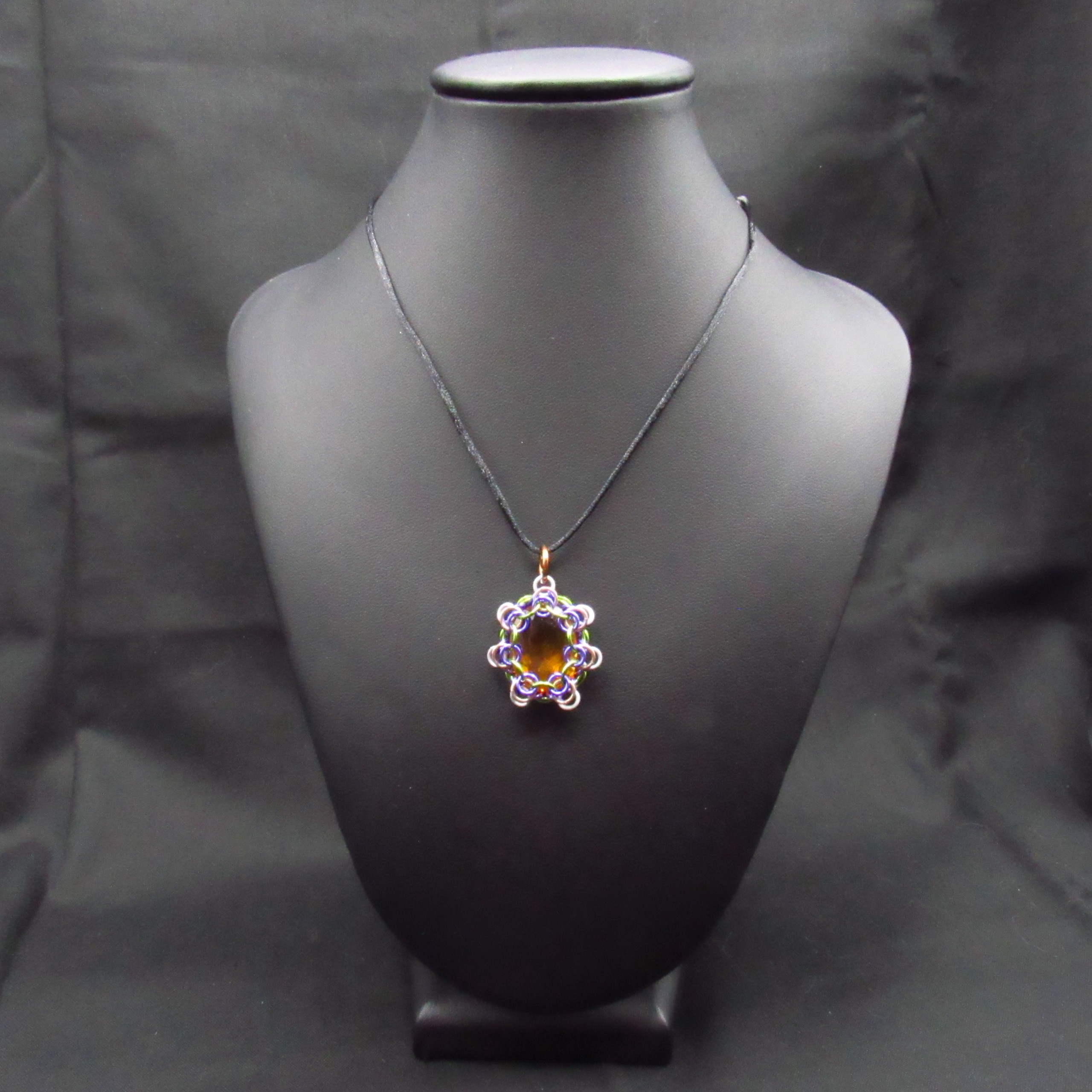 2482 Yellow Citrine Pendant Wrap