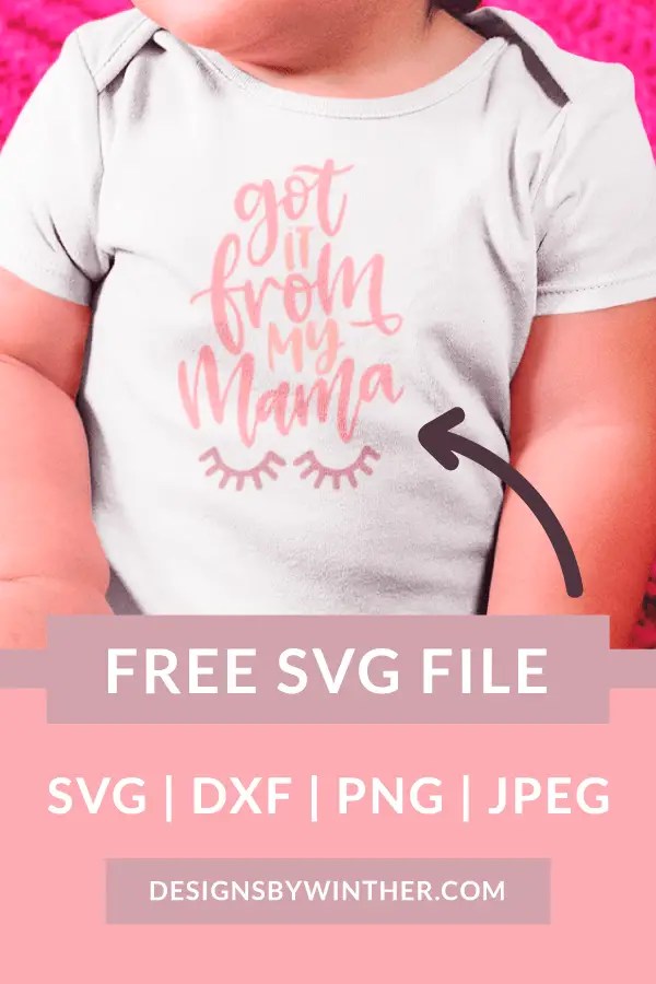 Download We provide a large selection of free svg files for silhouette, cricut and. Free Got It From My Mama SVG â Designs By Winther Free SVG