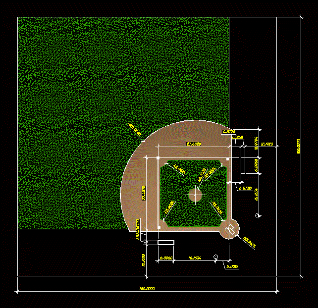 (see below for details) dimension of court: Baseball Court DWG Block for AutoCAD â€¢ Designs CAD