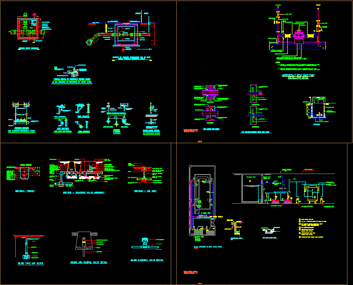 The information given in a report text is very general. Potable Water General Details DWG Detail for AutoCAD