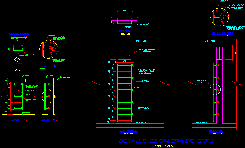 If it is just a smallish hole, could you place a stainless steel bol. Cat Ladder, High Tank Inspection, Water Cistern DWG Block