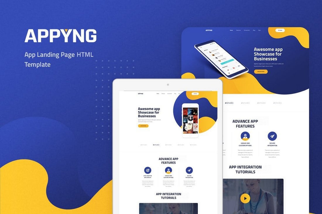 Everad sign in app by ron evgeniy for ron design. 60 Best App Landing Page Templates 2022 Design Shack
