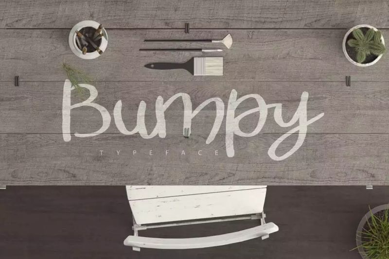 Bumpy Typeface Download Premium Font - Space Patterns - Creative 4K Collection
