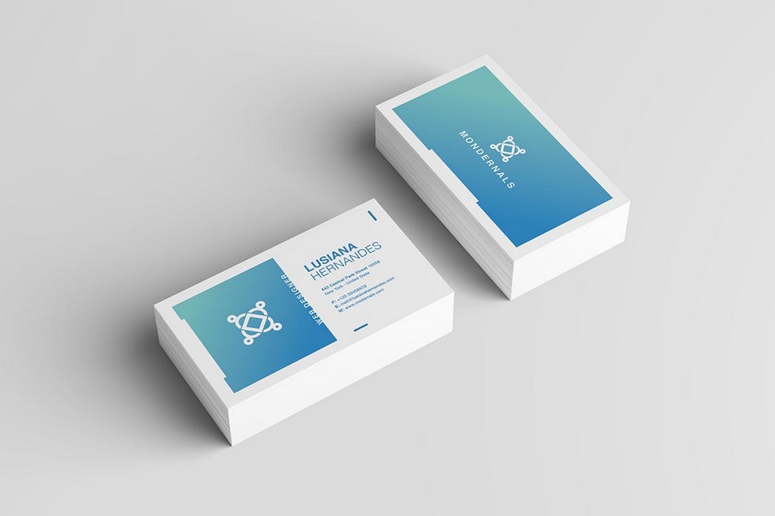 25 Best Modern Business Card Templates 2021 Word Psd Design Shack