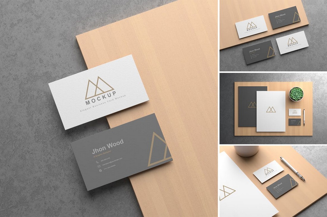 Double Sided Business Card Template Photoshop