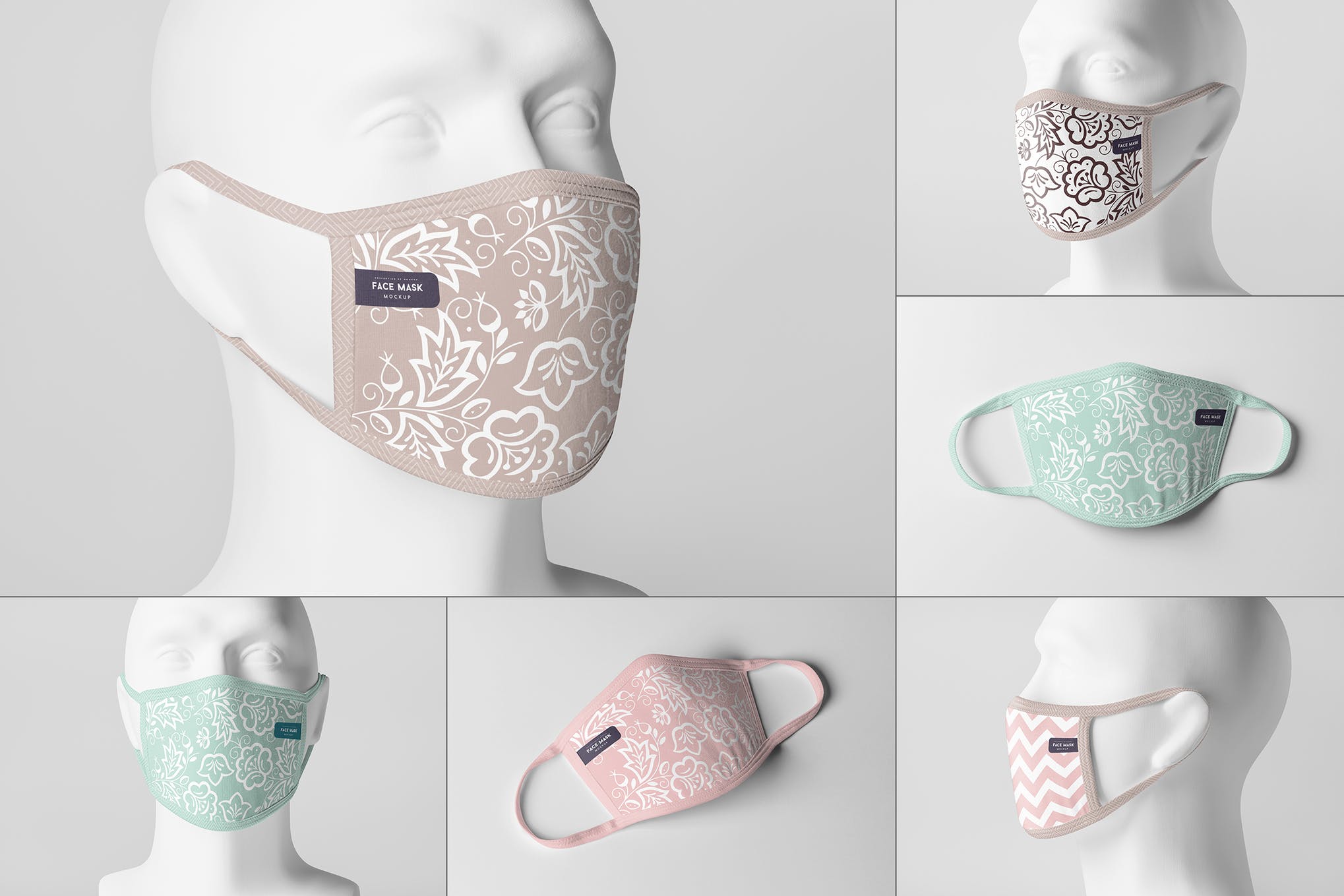 Validate your new design in 3d, or get a physical prototype to hold and feel. 35 Face Mask Mockup Templates Overlays Design Shack
