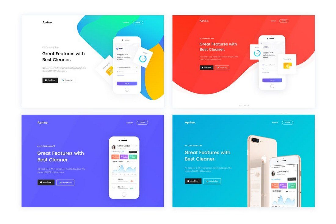 40 Clean Minimal Landing Page Templates Free Pro Design Shack