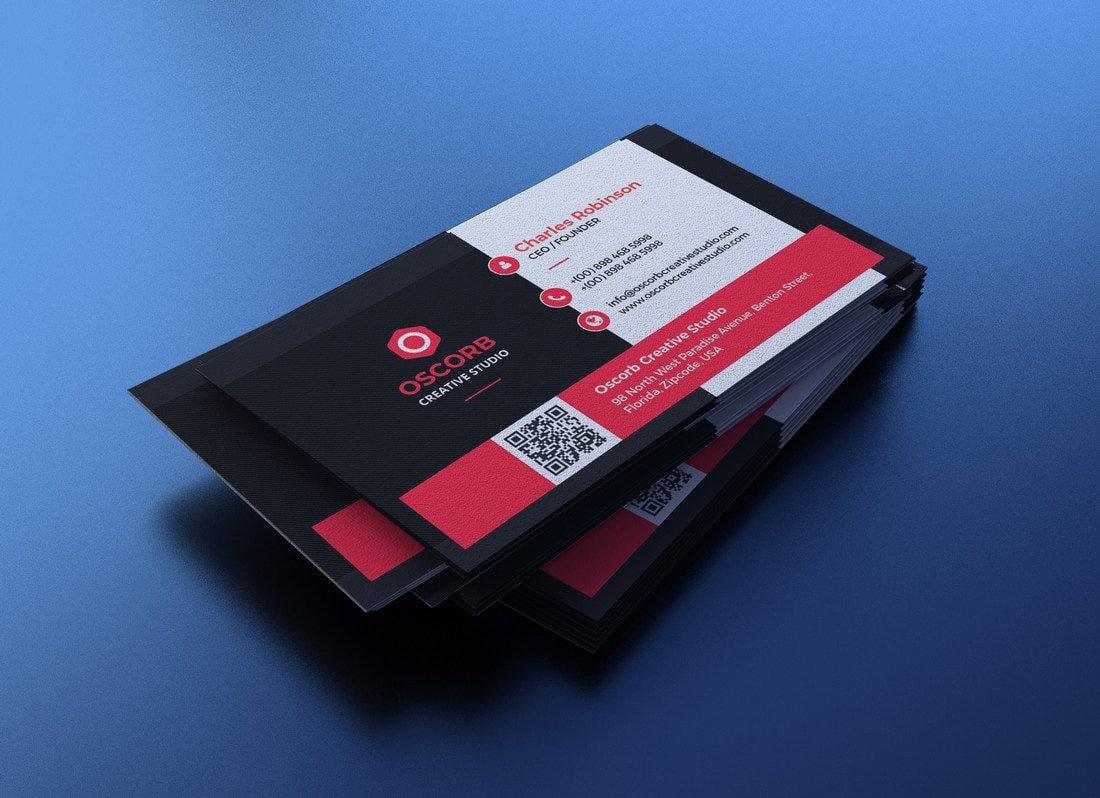 20 Best Free Business Card Templates Fully Printable Design Shack