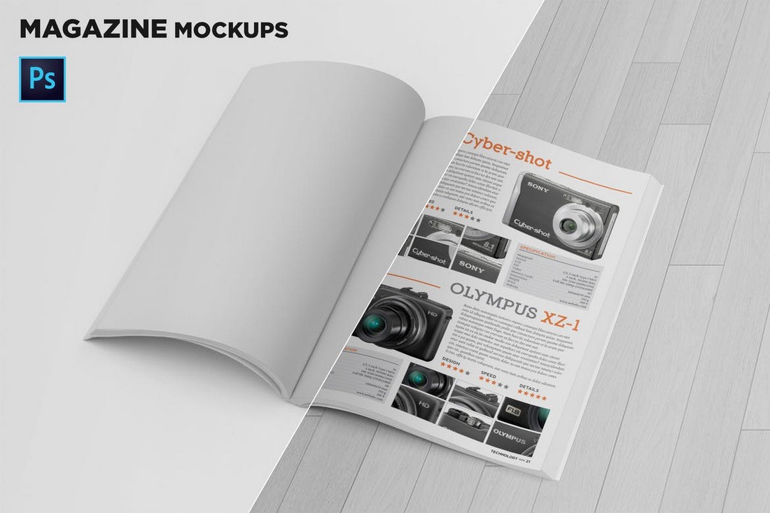 Each of these magazine mockups is very easy to use, just replace the template in the smartobject or in the 3d layer. 20 Pro Magazine Mockups Cover Spread Design Shack