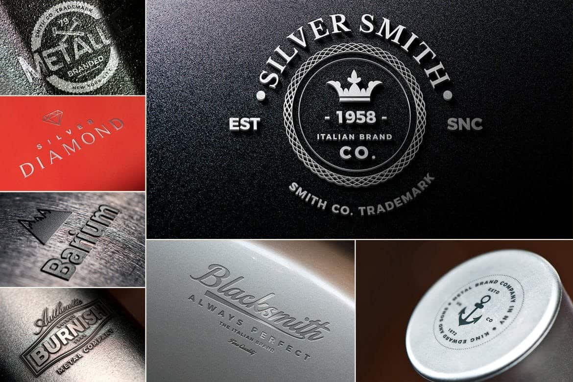 3 photorealistic metal psd logo mockups. 100 Logo Mockup Templates Psd Vector 2022 Design Shack