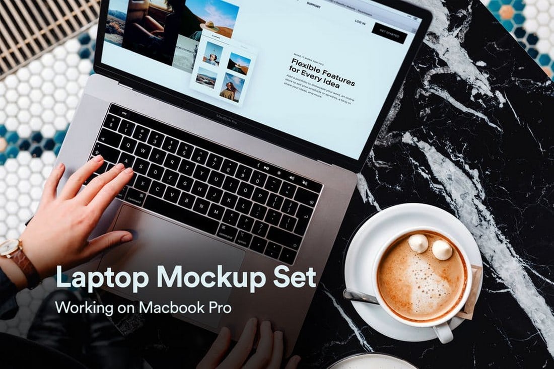 Free mockup template perfect for your mobile app presentation. 45 Laptop Mockup Templates Psd Png Design Shack