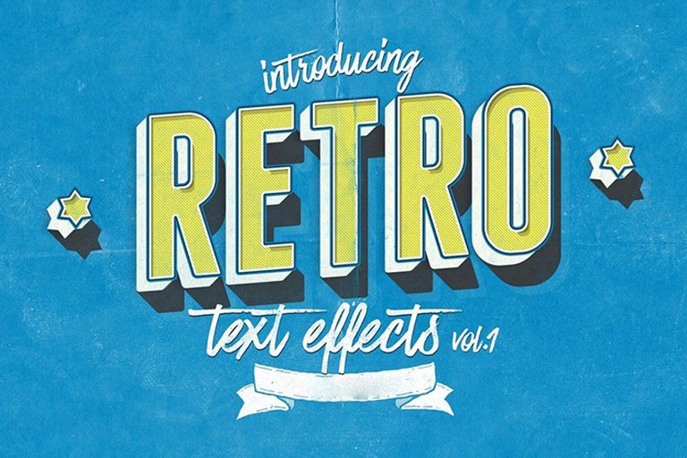 30+ Best Retro Text Effects & Styles Design Shack