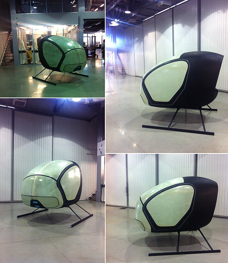 the CAD model was then use to create a full-size foam model of the bodywork, to fully understand the form in 3D space